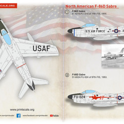 North American F-86D Sabre 72-482 Scale 1/72