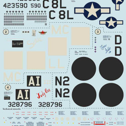 P-38J Lighting Aces over Europe (1944-45) Part 2 48-158 Scale 1/48