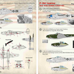 P-38J Lighting Aces over Europe (1944-45) Part 2 48-158 Scale 1/48