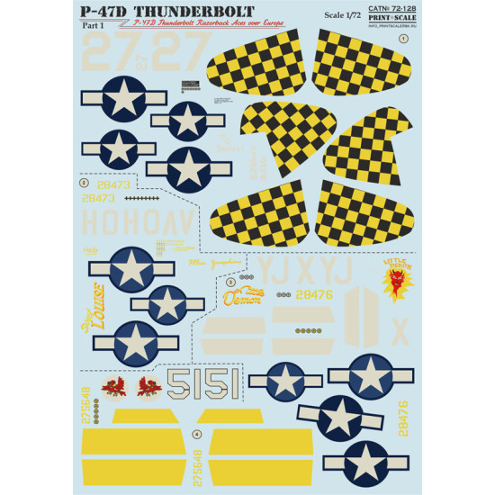 P-47D Thunderbolt 72-128 Scale 1/72