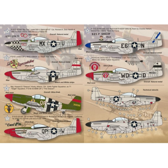 P-51 Mustang-D 72-039 Scale 1/72
