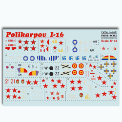 Polikarpov I-16 144-021 Scale 1/144