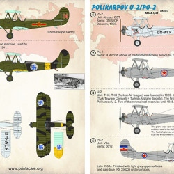 Polikarpov U-2/Po-2 Part 1 48-176 Scale 1/48