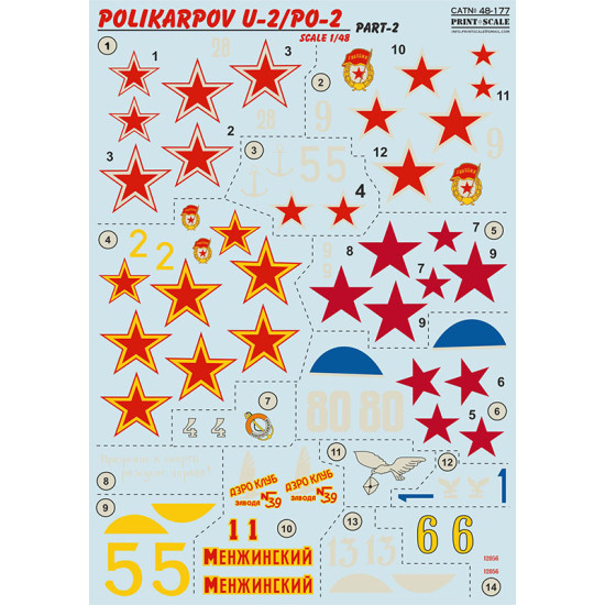 Polikarpov U-2/Po-2 Part 2 48-177 Scale 1/48