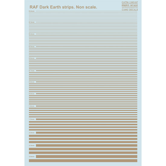 RAF Dark Earth strips 047-camo Non Scale