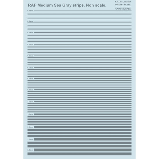 RAF Medium Sea Gray strips 049-camo Non Scale