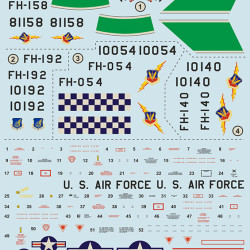 Republic F-105 Thunderchief Part 3 72-462 Scale 1/72