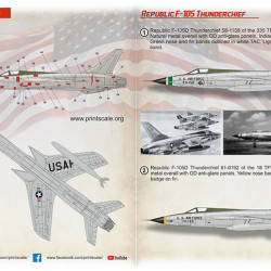 Republic F-105 Thunderchief Part 3 72-462 Scale 1/72