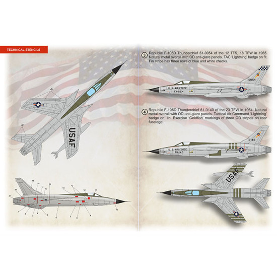 Republic F-105 Thunderchief Part 3 72-462 Scale 1/72