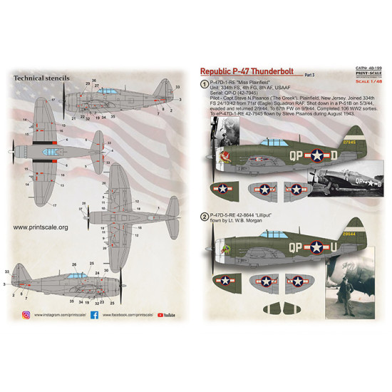 Republic P-47 D Part 3 48-199 Scale 1/48