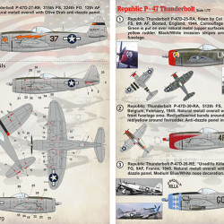 Republic P-47 Thunderbolt Part 1 72-026 Scale 1/72