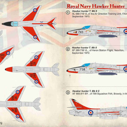 Royal Navy Hawker Hunter 72-348 Scale 1/72