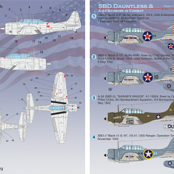 SBD Dauntless & A-24 Banshee in combat Part-1 72-411 Scale 1/72