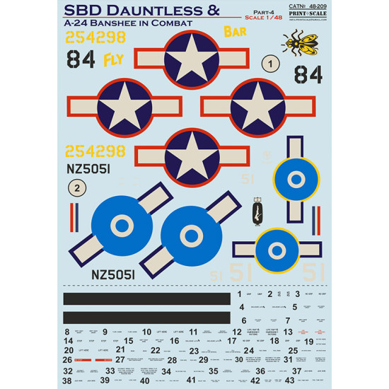 SBD Dauntless & Banshee in Combat. Part 4 48-209 Scale 1/48