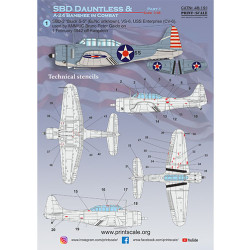 SBD Dauntless and A-24 Banshee in combat Part 1 48-191 Scale 1/48