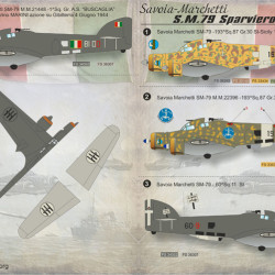 S.M. 79 Sparviero 72-074 Scale 1/72