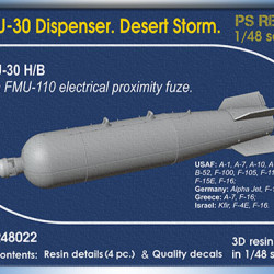 SUU-30 Dispenser. Desert Storm PSR48022 Scale 1/48