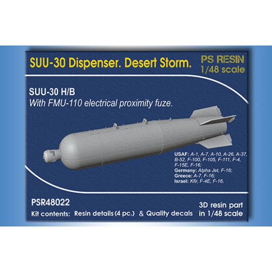 SUU-30 Dispenser. Desert Storm PSR48022 Scale 1/48