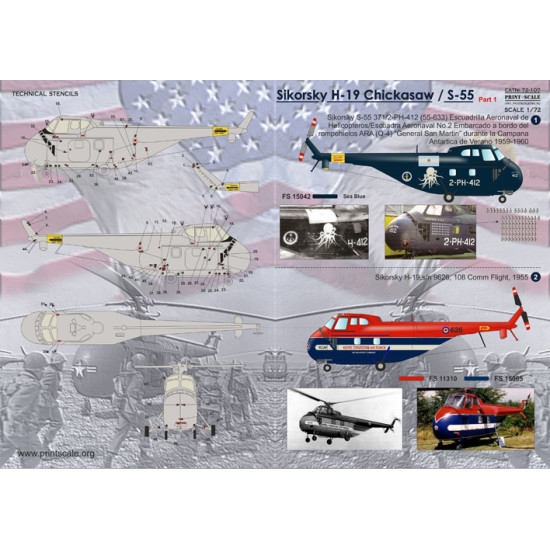 Sikorsky H-19 Part 1 72-107 Scale 1/72