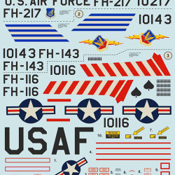 Silver F-105D Thunderchiefs in the Vietnam War Part-1 48-150 Scale 1/48