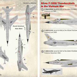 Silver F-105D Thunderchiefs in the Vietnam War Part-2 48-151 Scale 1/48