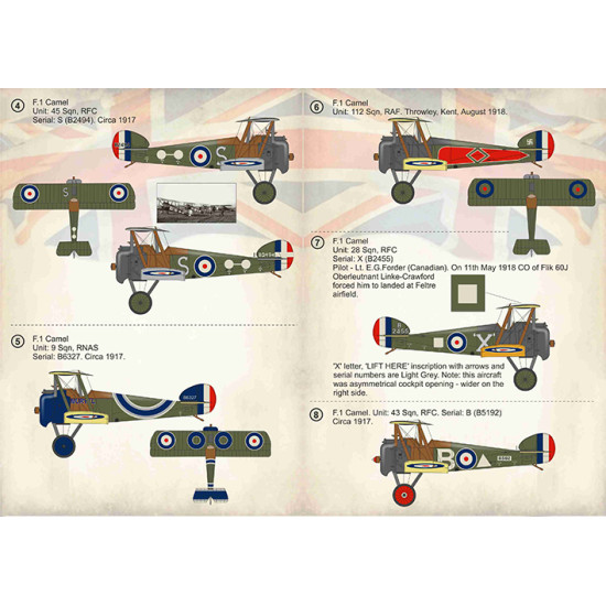 Sopwith Camel Part-1 72-340 Scale 1/72