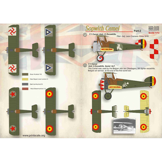 Sopwith Camel Part-2 72-342 Scale 1/72