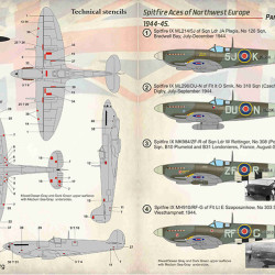 Spitfire Aces of Northwest Europe 1944-45 Part 1 72-382 Scale 1/72