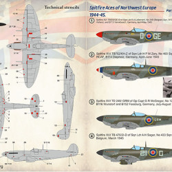 Spitfire Aces of Northwest Europe 1944-45 Part 2 72-386 Scale 1/72