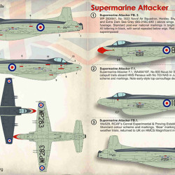 Supermarine Attaker Part-1 72-345 Scale 1/72