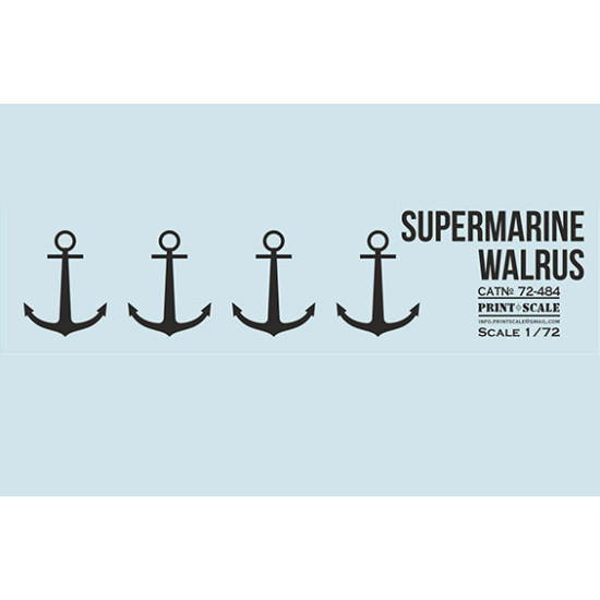 Supermarine Walrus 72-484 Scale 1/72