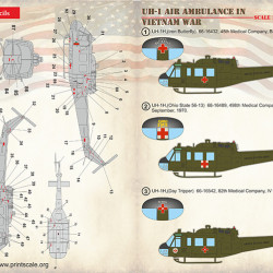 UH-1 Air Ambulance in Vietnam War 72-410 Scale 1/72