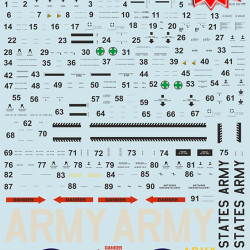 UH-1 Air Ambulance in Vietnam War. Technical Stencils 32-032 Scale 1/32