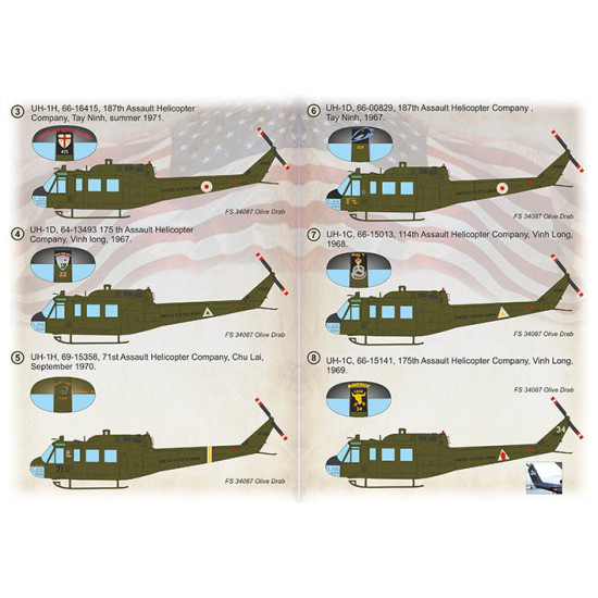 UH-1 In Vietnam War 72-418 Scale 1/72