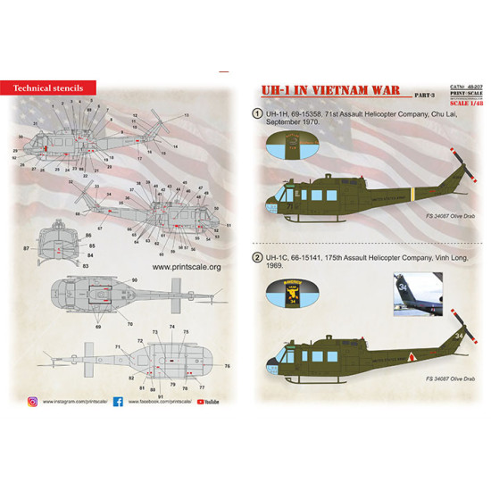 UH-1 in Vietnam War Part-3 48-207 Scale 1/48