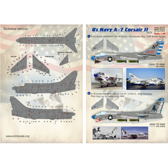 US Navy A-7 Corsair ll Part-2 48-127 Scale 1/48