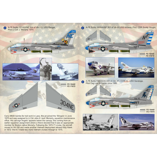 Us Navy A-7 Corsair II Part 2 72-161 Scale 1/72