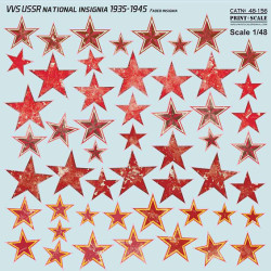 VVS USSR Faded National Insignia 1935-1945 48-156 Scale 1/48