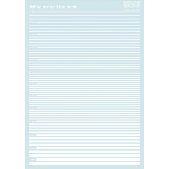 White strips 034 -camo Non Scale