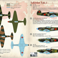 Yakovlev Yak-7 72-363 Scale 1/72